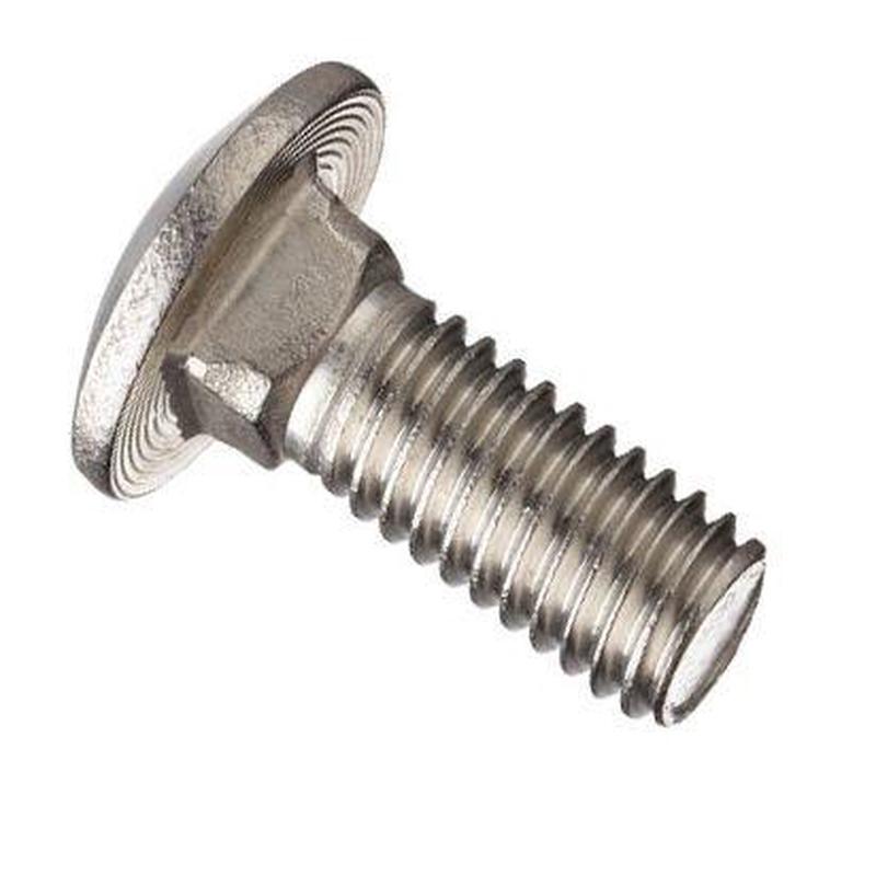 [100 PKG] 18/8 Stainless Steel Carriage Bolt 3/8-16 X 6