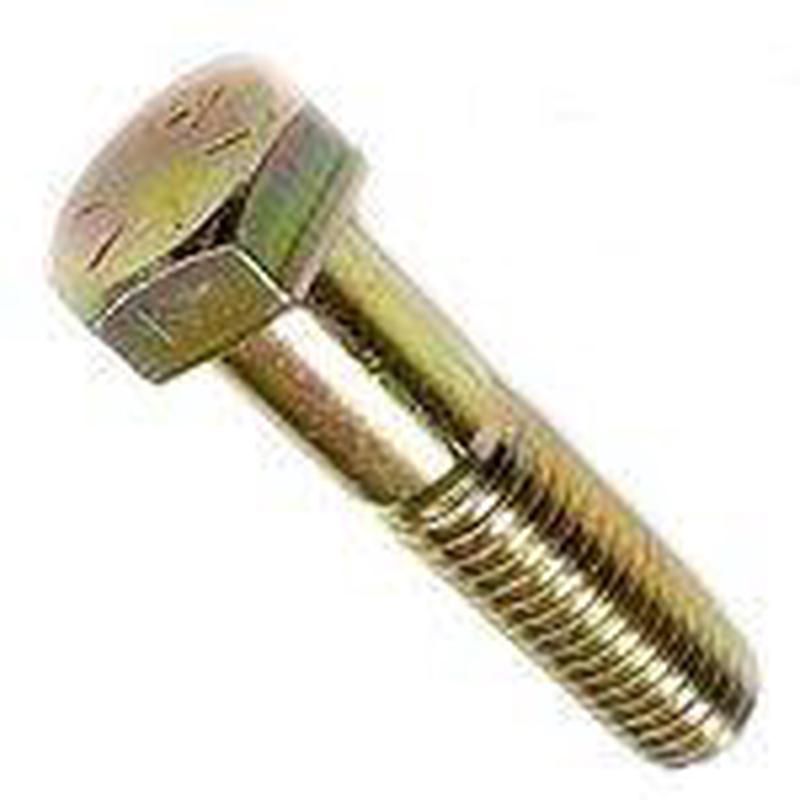 [100 PKG] Hex Head Cap Screws Grade 8 Steel Zinc Yellow Bake Fine Thread (USA Made) 5/16-24 x 1/2