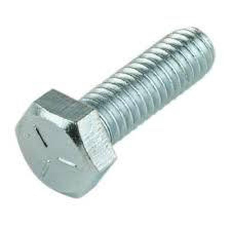 [15 PKG] Grade 8 Zinc Yellow Plated Hex Tap Bolt (Full Thread) 1-8X9 1/2
