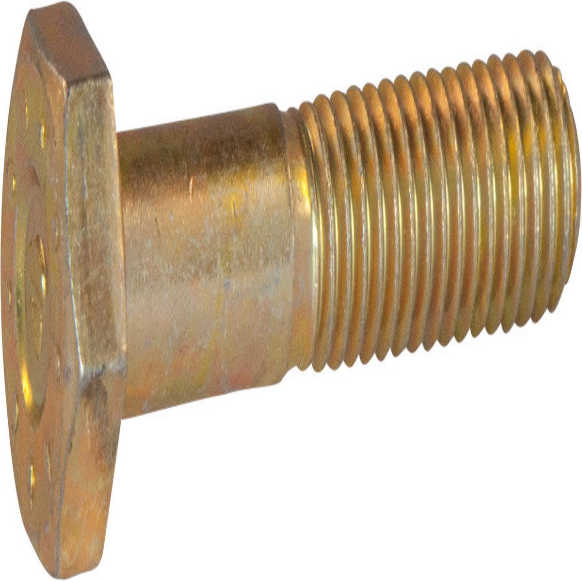 3/8-24 x 1 1/2 L9 Hex Cap Screw Yellow Zinc Plated Domestic USA (100)