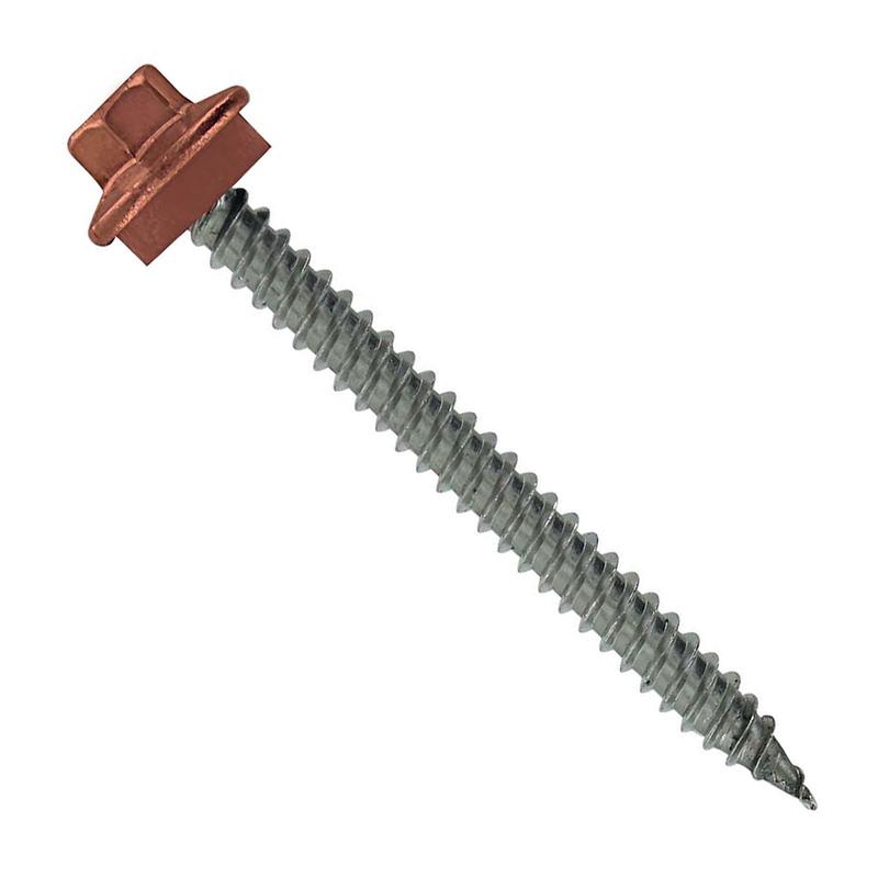 ST Fastening #10 x 2" SS Woodbinder Metal Roofing Screw - Copper, Qty. 96,000 - Pallet