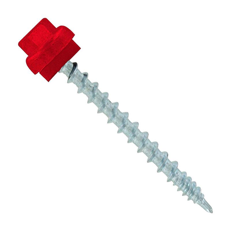 ST Fastening #10 x 2" ZXL Woodbinder Metal Roofing Screw - Crimson, Qty. 2,000 - Carton