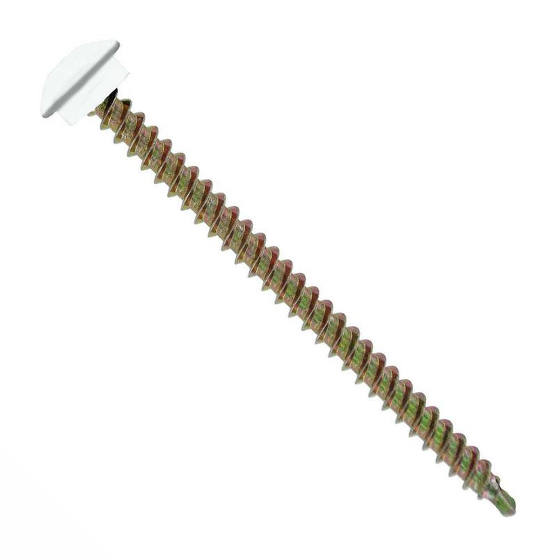 ST Fastening #10 x 3" Eclipse Woodbinder Metal Roofing Screw - Bright White, Pkg 250