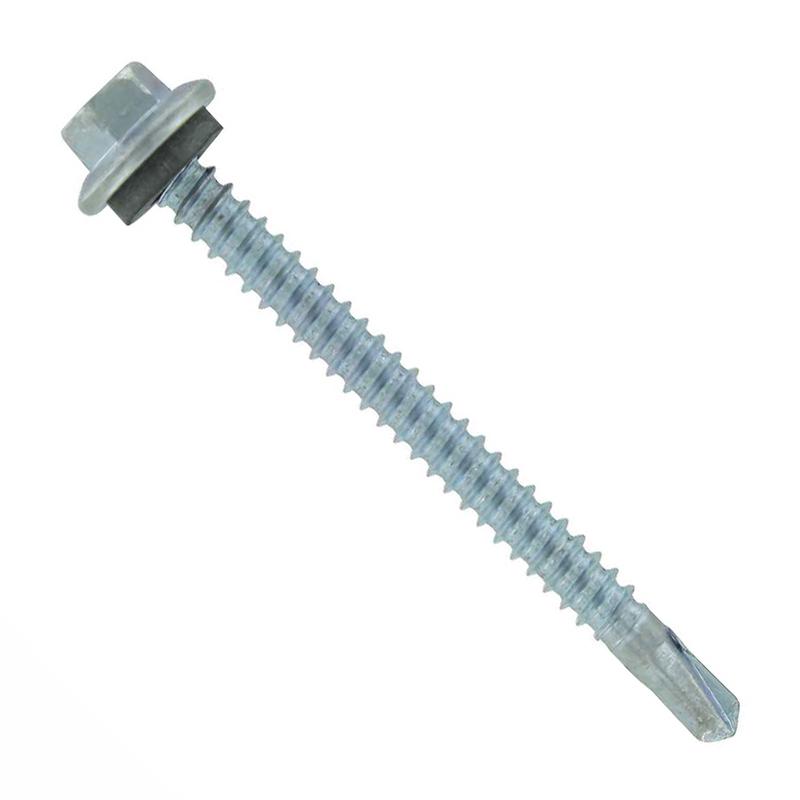 ST Fastening #12 x 2-1/2" Self-Drilling Maxx Steelbinder Metal Roofing Screw, Hex Washer Head - Electro-Galvanized, Qty. 250