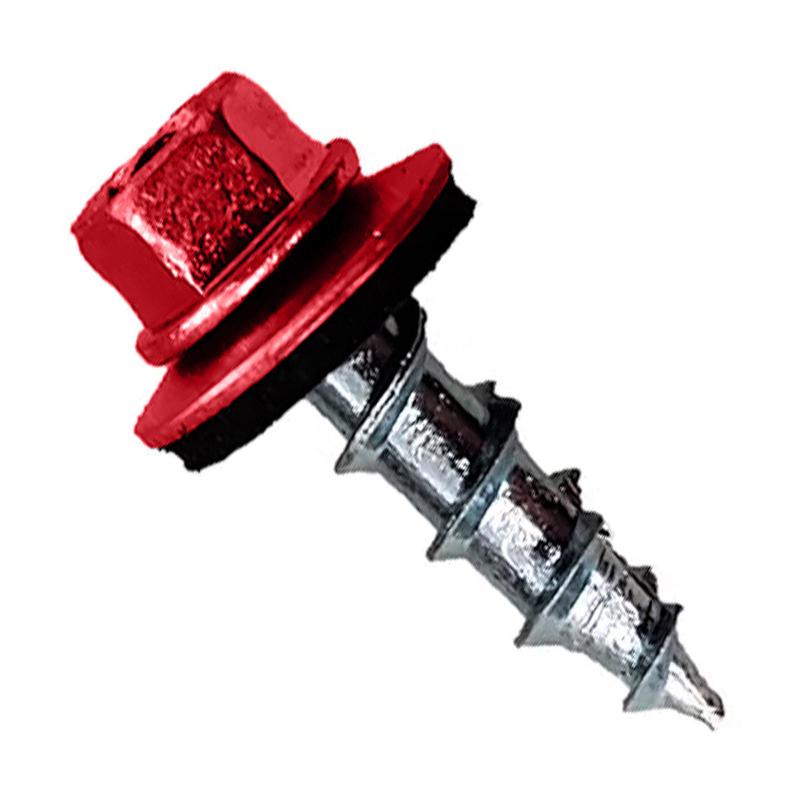 ST Fastening #12 x 3/4" Type 17 Woodbinder Metal Roofing Screw For OSB - Crimson, Pkg 250