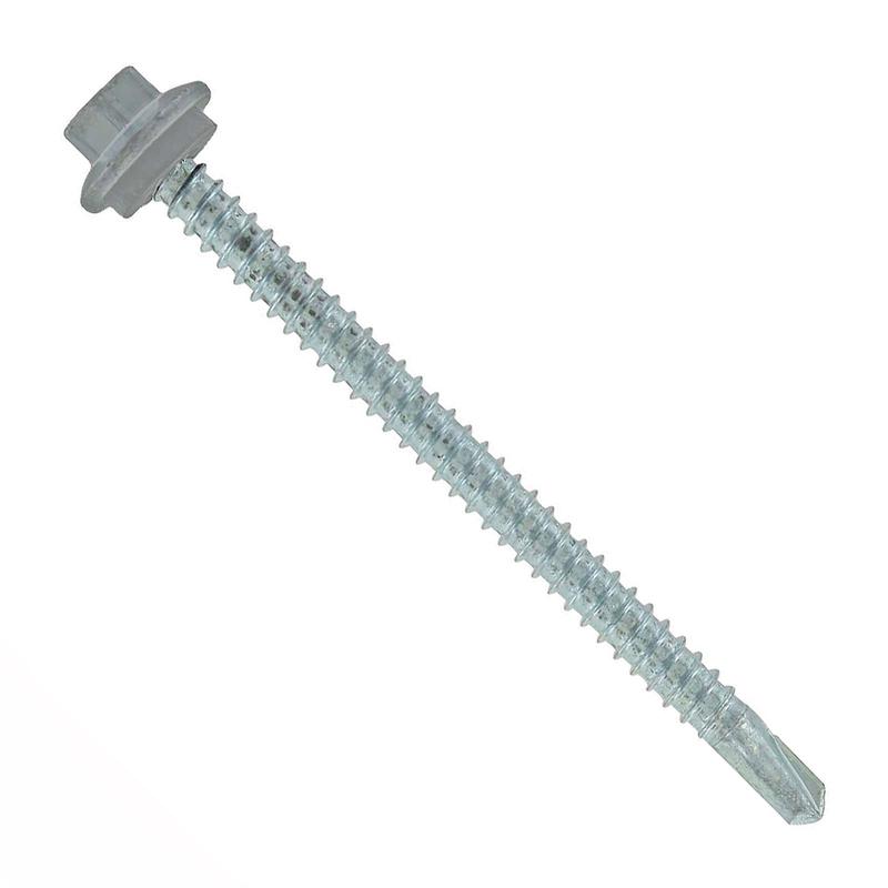 ST Fastening 12 x 3" Self-Drilling Maxx Steelbinder Metal Roofing Screw, Hex Washer Head - Light Gray, Qty. 48,000 - Pallet