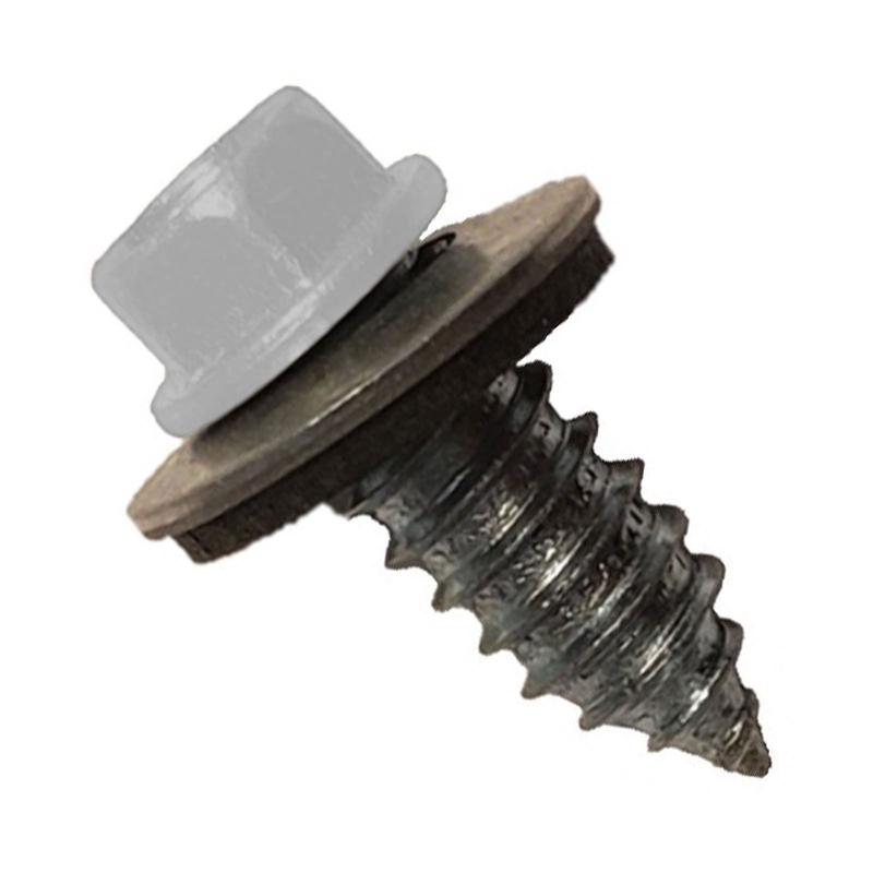 ST Fastening #17 x 3/4" Tapping Steelbinder Metal Roofing Screw, Hex Washer Head - Alamo White, Qty. 2,500 - Carton