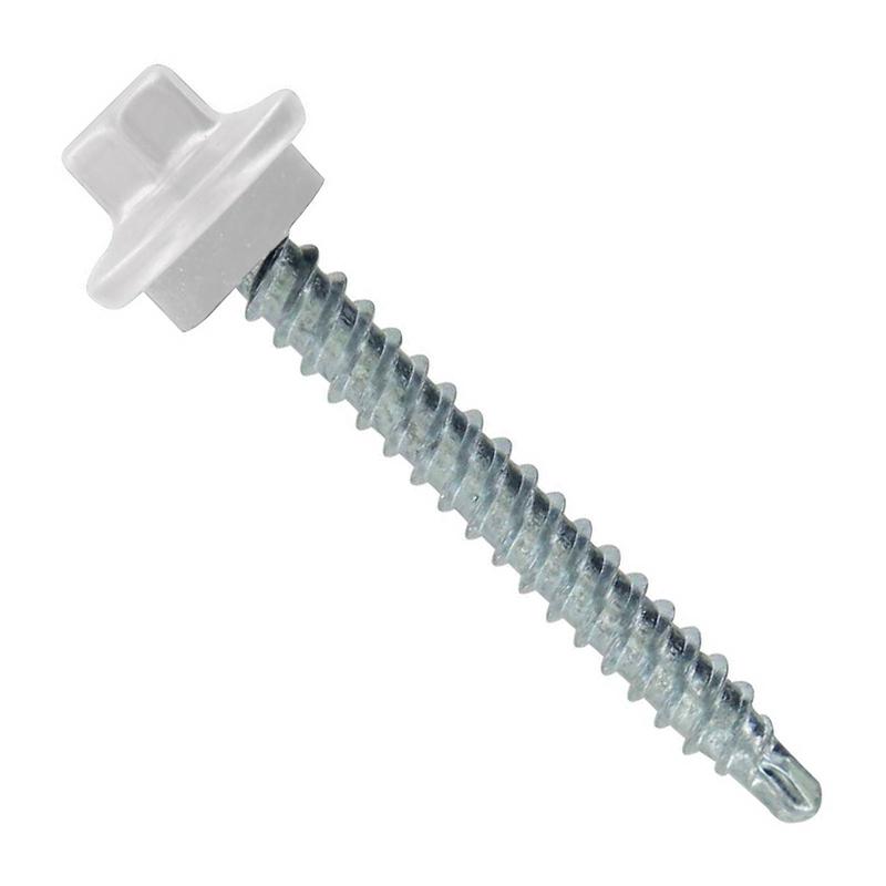 ST Fastening #9 x 1-1/2" ST-XL Woodbinder Metal Roofing Screw - Polar White, Pkg 250