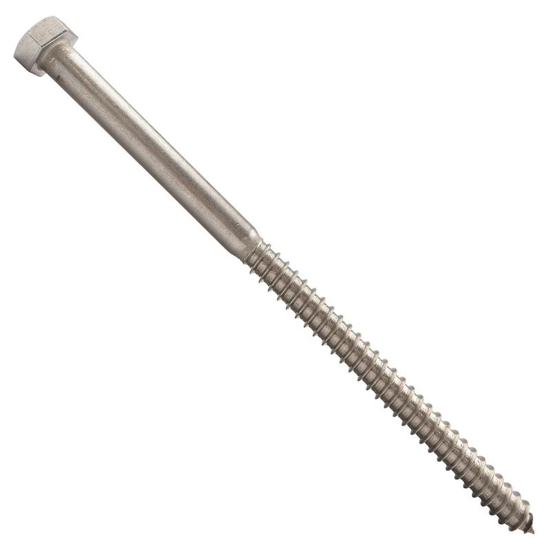 Conquest 1/2" x 9" Lag Bolt for Wood, Hex Head - 18-8 Stainless Steel, Qty. 2,250 - Pallet