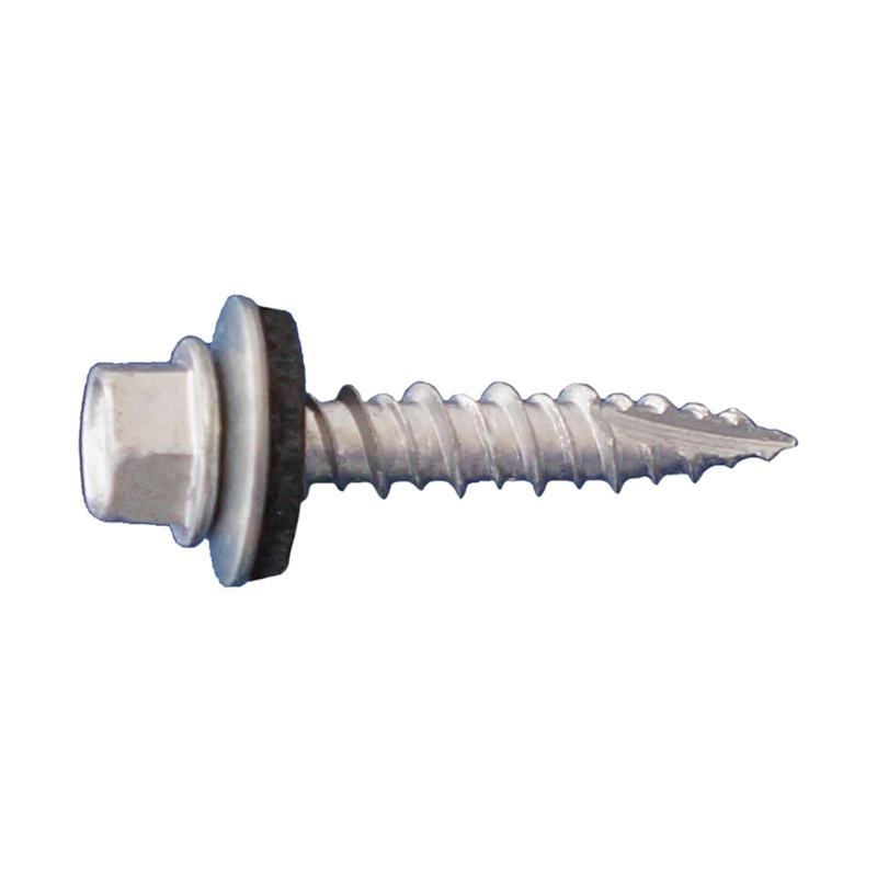 #10 x 3" Post Frame Screw w/Washer, Hex Head - Dagger-Guard Coating, Pkg 1000