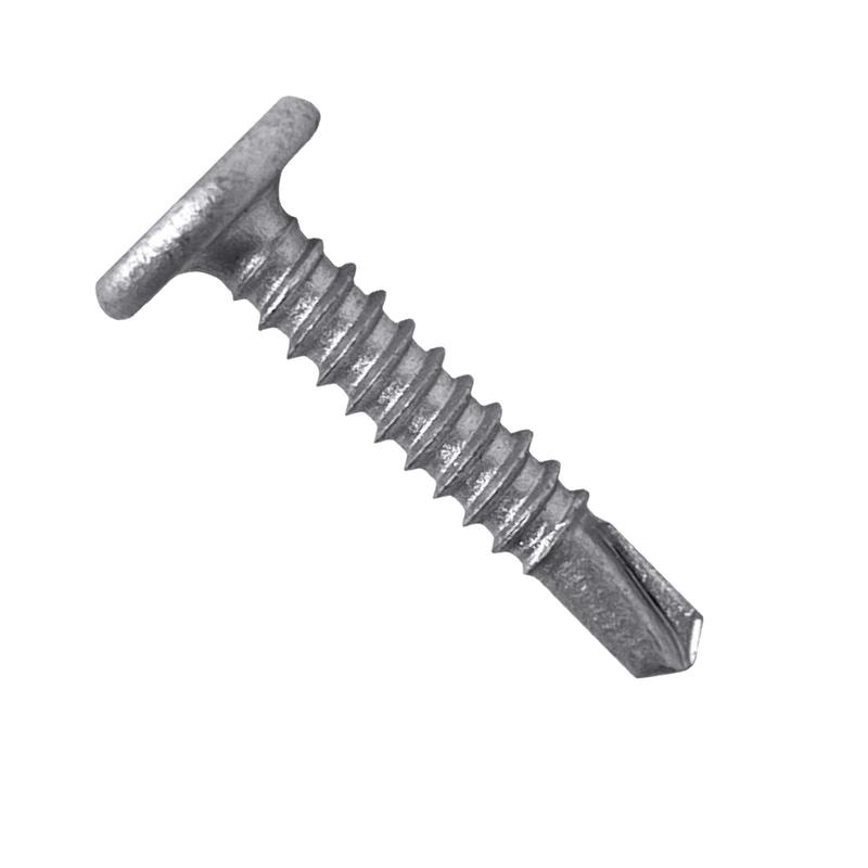 Daggerz #12 x 1-1/2" Self-Drilling Panel-to-Metal Clip Screw, Square Phillips Pancake Head - Dagger-Guard Coating, Qty. 7,000