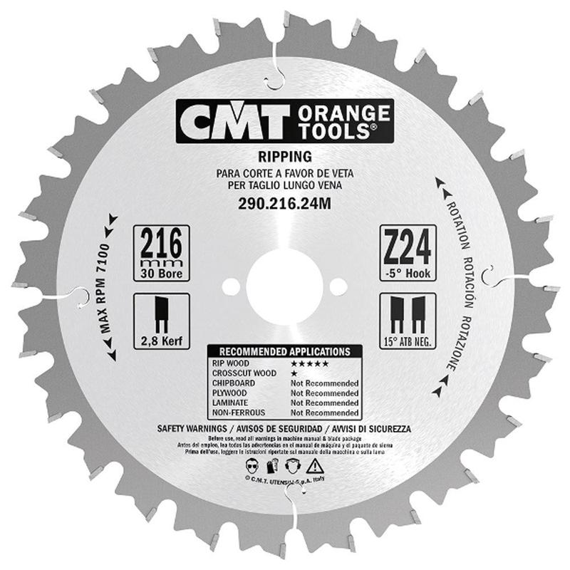CMT Ripping Blade - 250mm - 24 Tooth