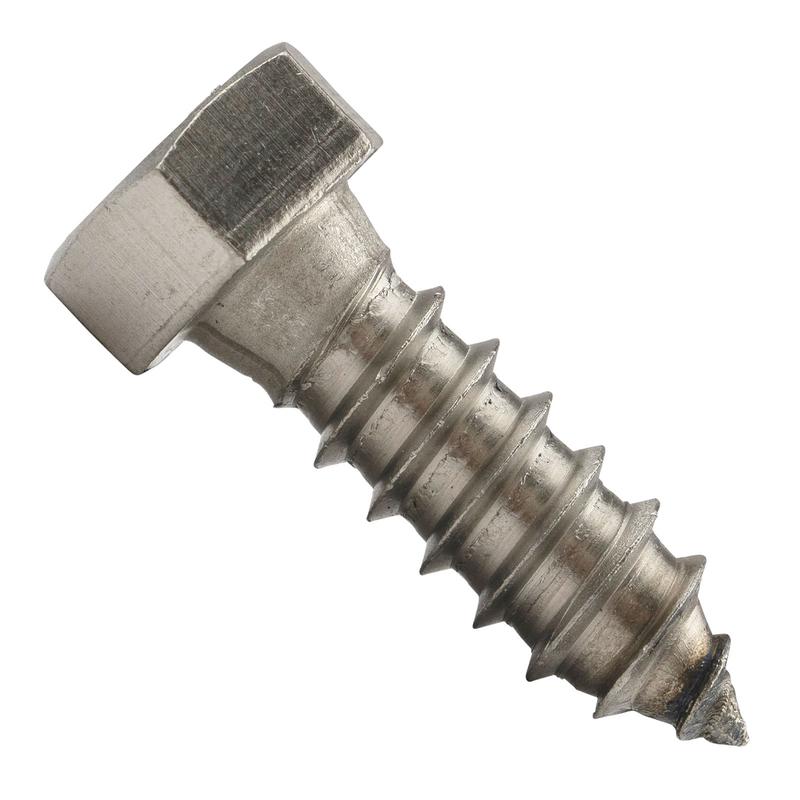 1/2" x 1-1/2" Conquest Hex Head Lag Bolt for Wood - 316 Stainless Steel